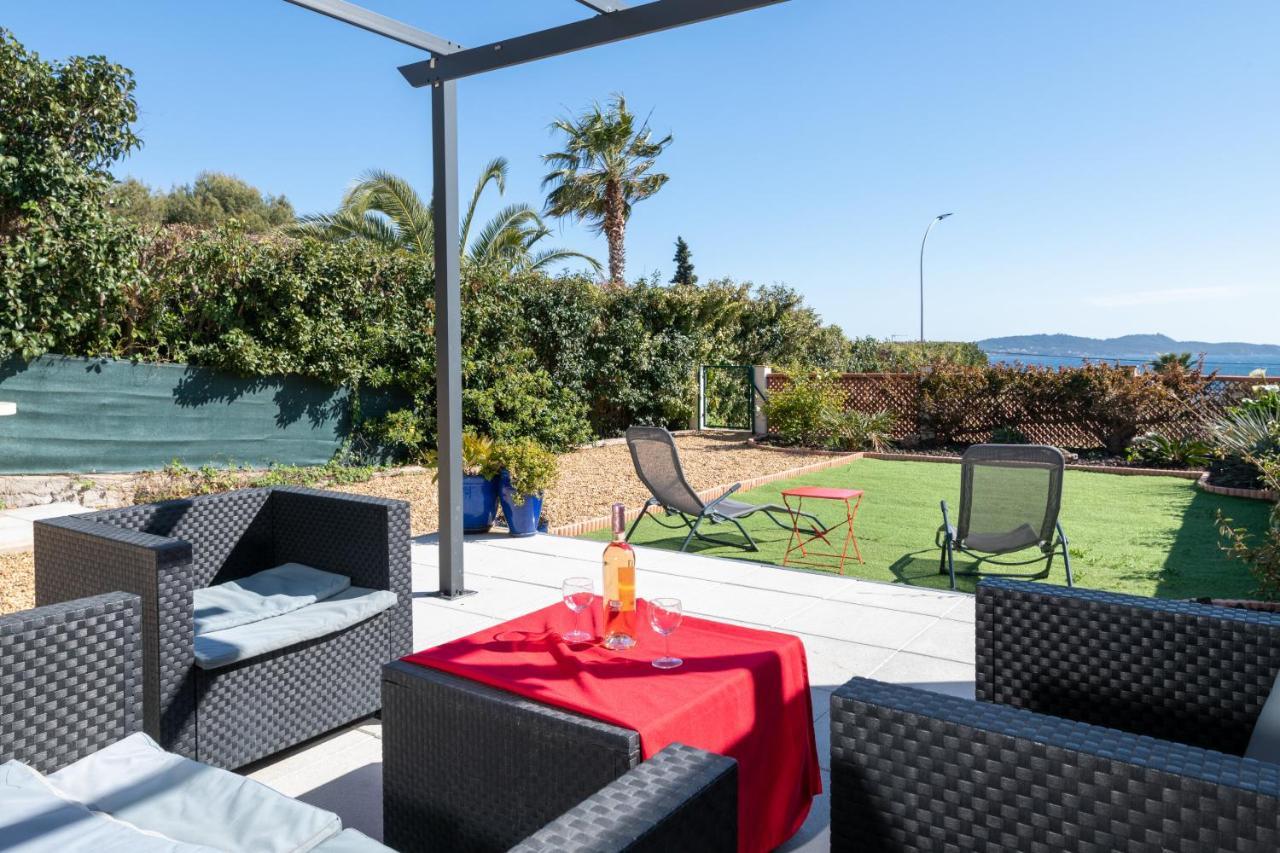 Face A La Mer Superbe Villa Terrasse Barbecue Le Pradet Carqueiranne Ngoại thất bức ảnh